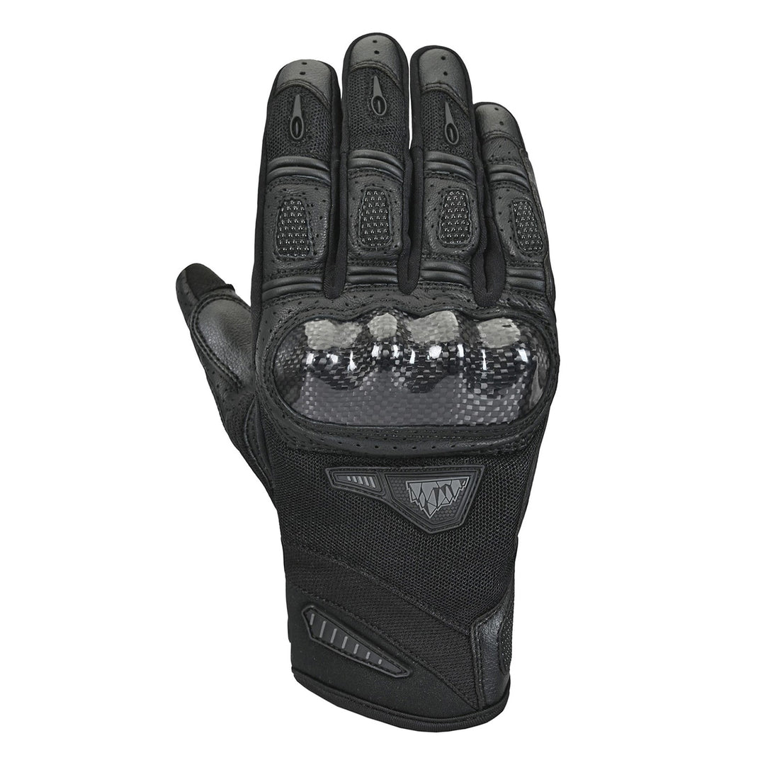 Tourmaster Sierra Peak Adventure Pro 2.0 Gloves Black/Dark Grey - Back of Hand View