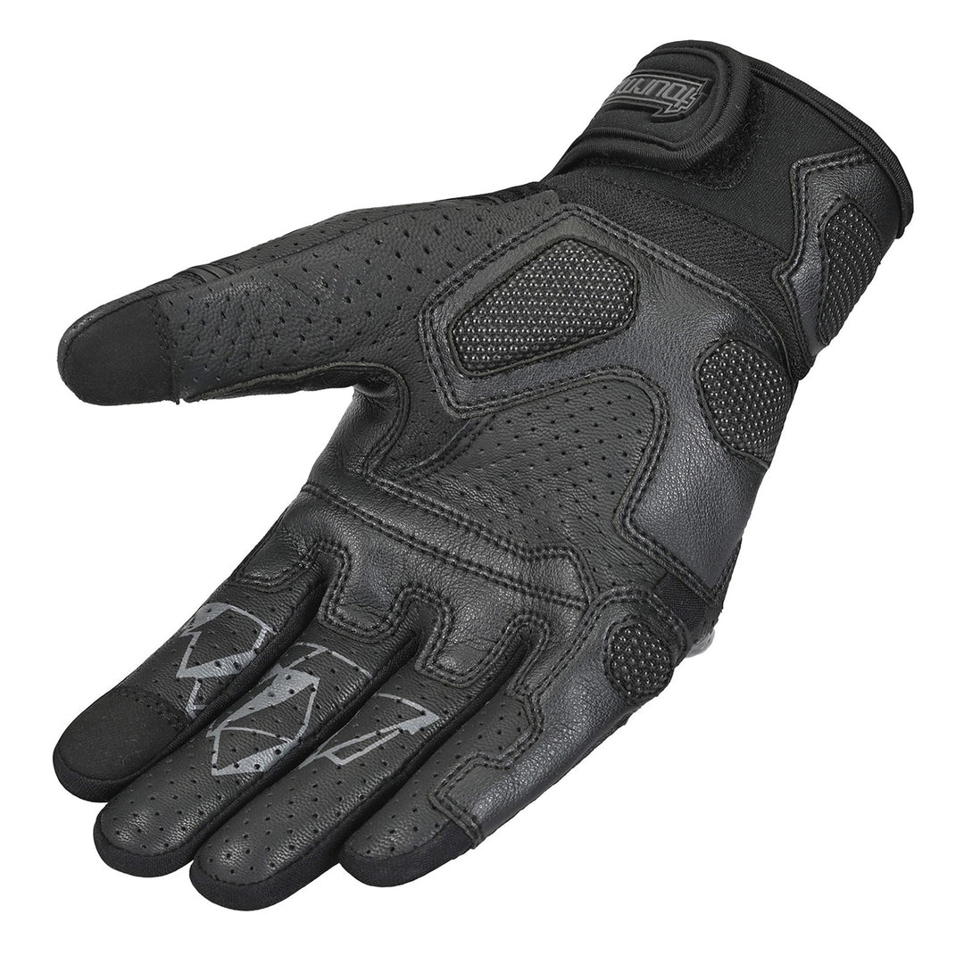Tourmaster Sierra Peak Adventure Pro 2.0 Gloves Black/Dark Grey - Angled Palm View