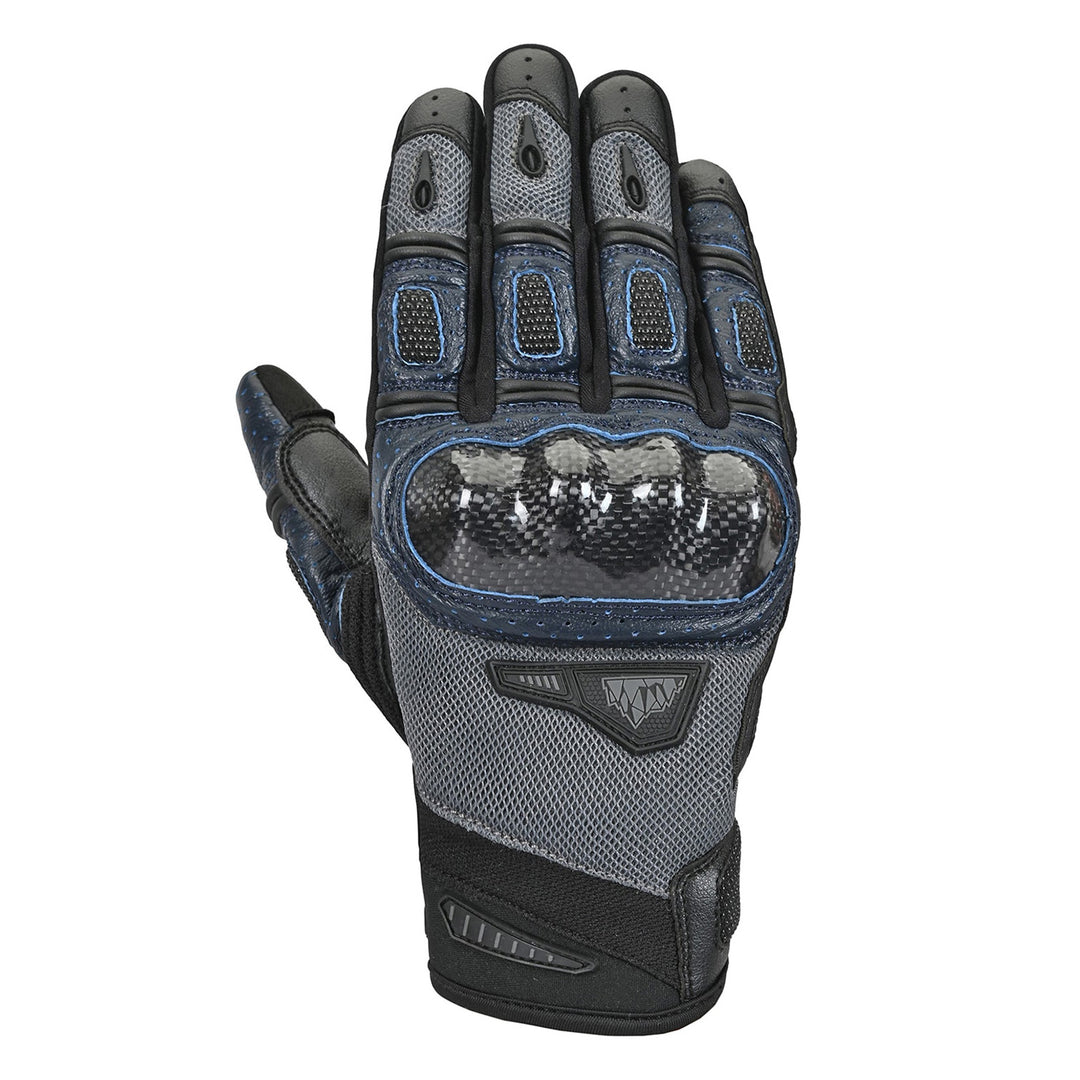 Tourmaster Sierra Peak Adventure Pro 2.0 Gloves Grey/Navy - Back of Hand View