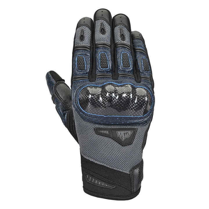 Tourmaster Sierra Peak Adventure Pro 2.0 Gloves Grey/Navy - Back of Hand View