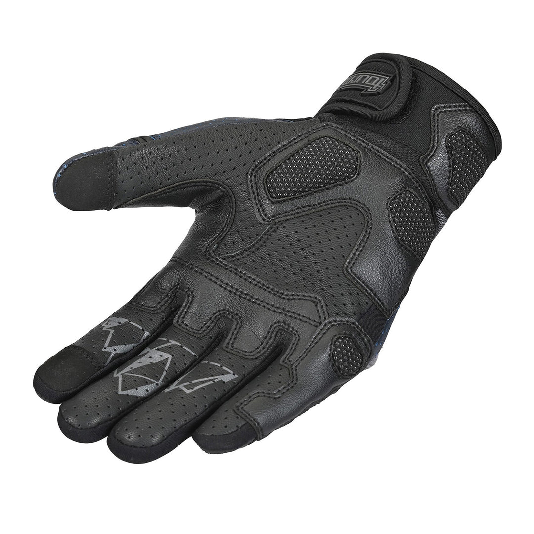 Tourmaster Sierra Peak Adventure Pro 2.0 Gloves Grey/Navy - Angled Palm View