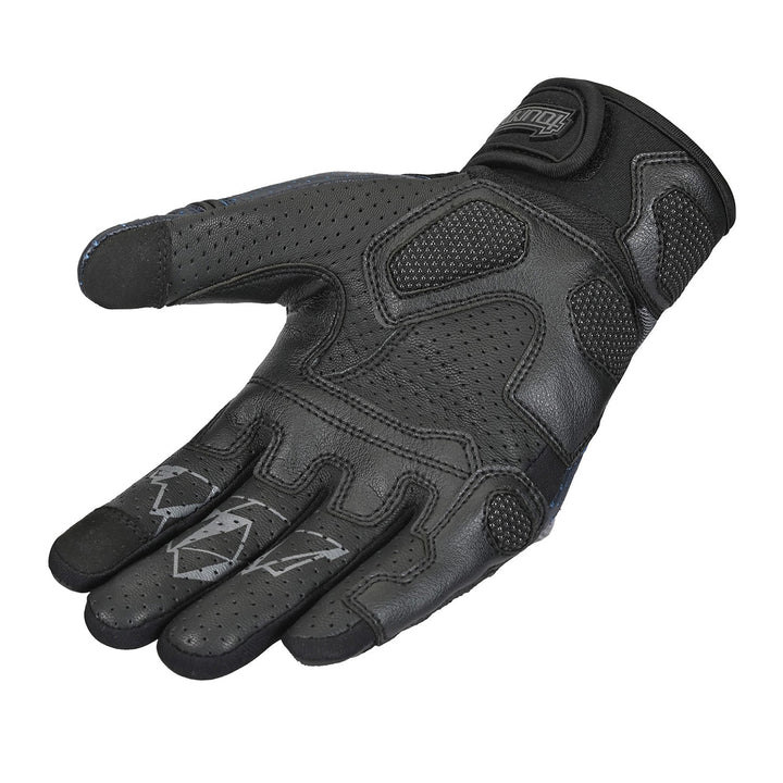 Tourmaster Sierra Peak Adventure Pro 2.0 Gloves Grey/Navy - Angled Palm View