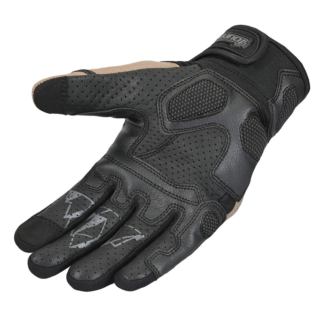 Tourmaster Sierra Peak Adventure Pro 2.0 Gloves Grey/Sand - Angled Palm View
