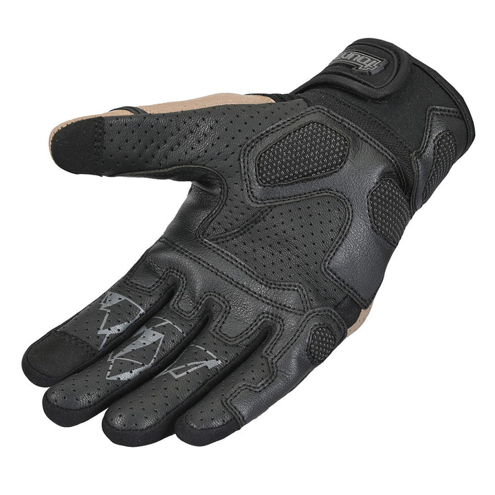 Tourmaster Sierra Peak Adventure Pro 2.0 Gloves Grey/Sand - Angled Palm View