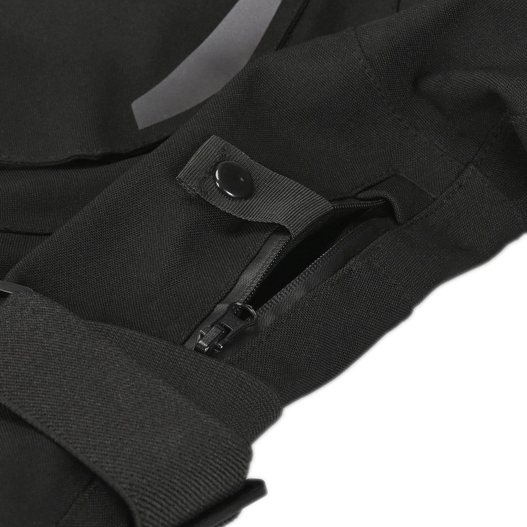 Tourmaster Women's Discovery Jacket Black/Black - Close-Up of Zippered Arm Vent