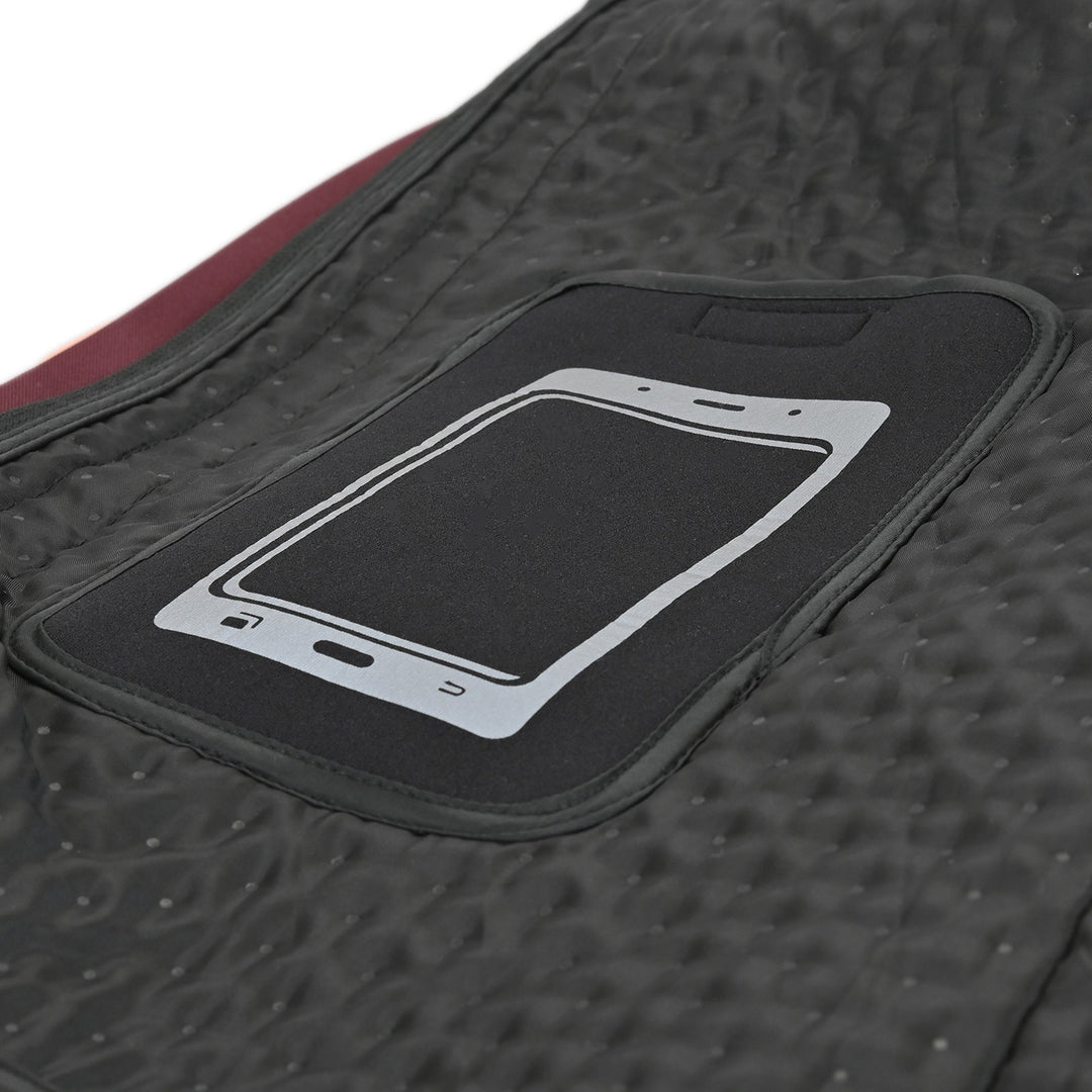 Tourmaster Women's Discovery Jacket Raisin/Canyon Sunset - Close-Up of Internal Phone Pocket