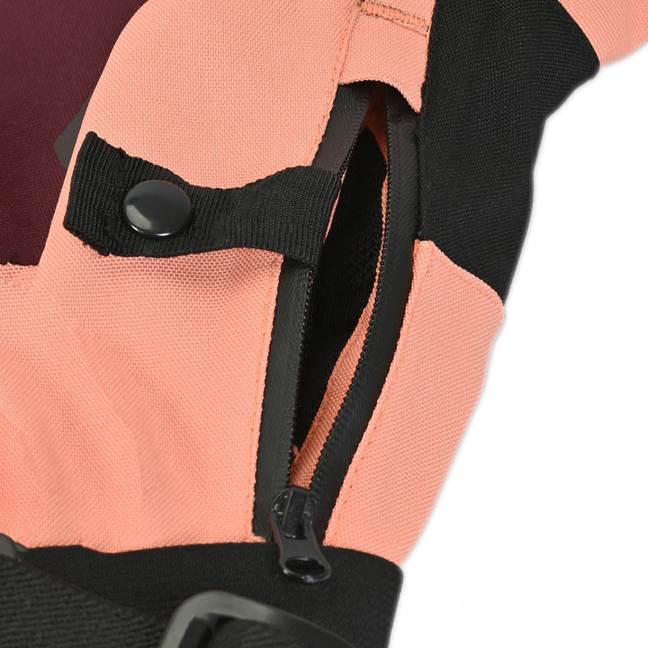 Tourmaster Women's Discovery Jacket Raisin/Canyon Sunset - Close-Up of Zippered Vent on Sleeve