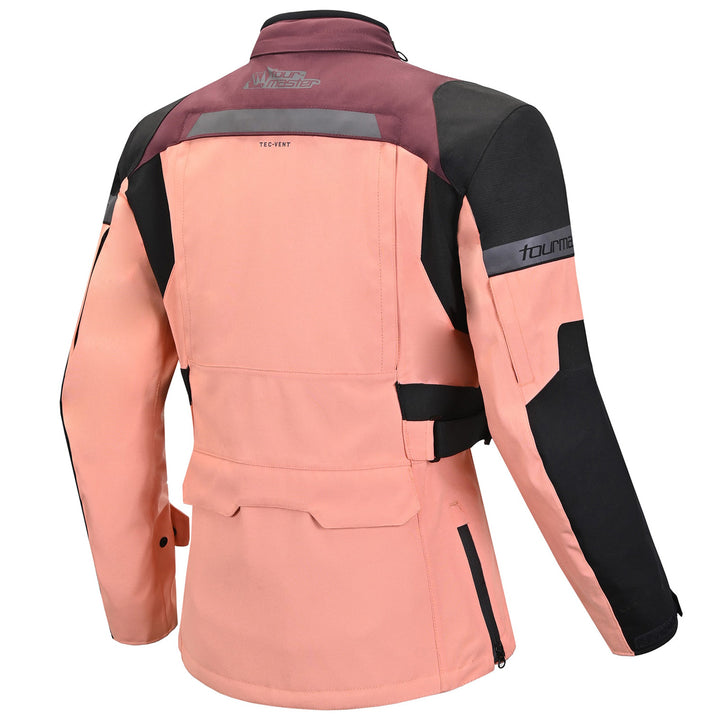 Tourmaster Women's Discovery Jacket Raisin/Canyon Sunset - Rear View