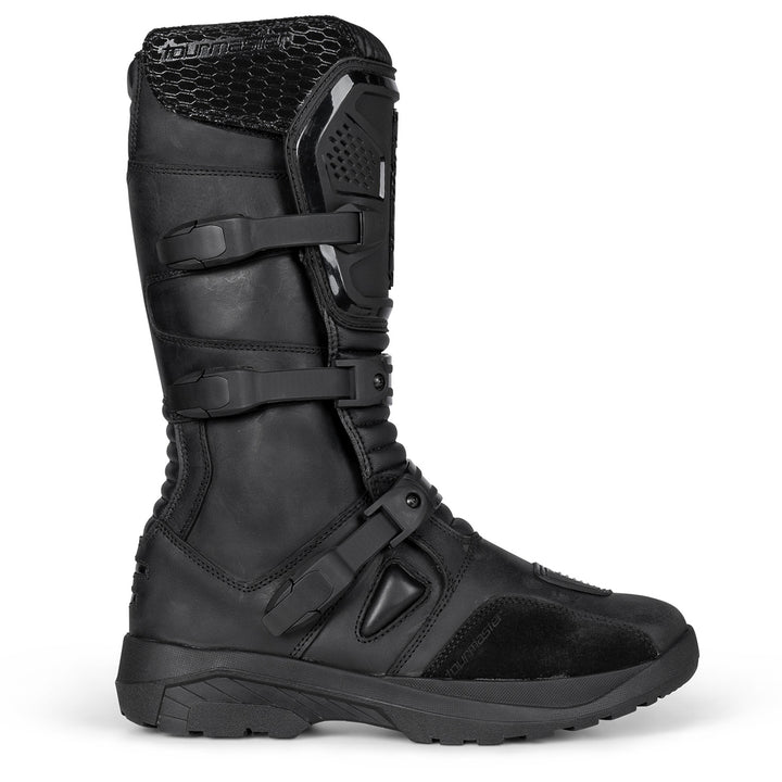Tourmaster Highlander ADV Boots Black - Outer Side View