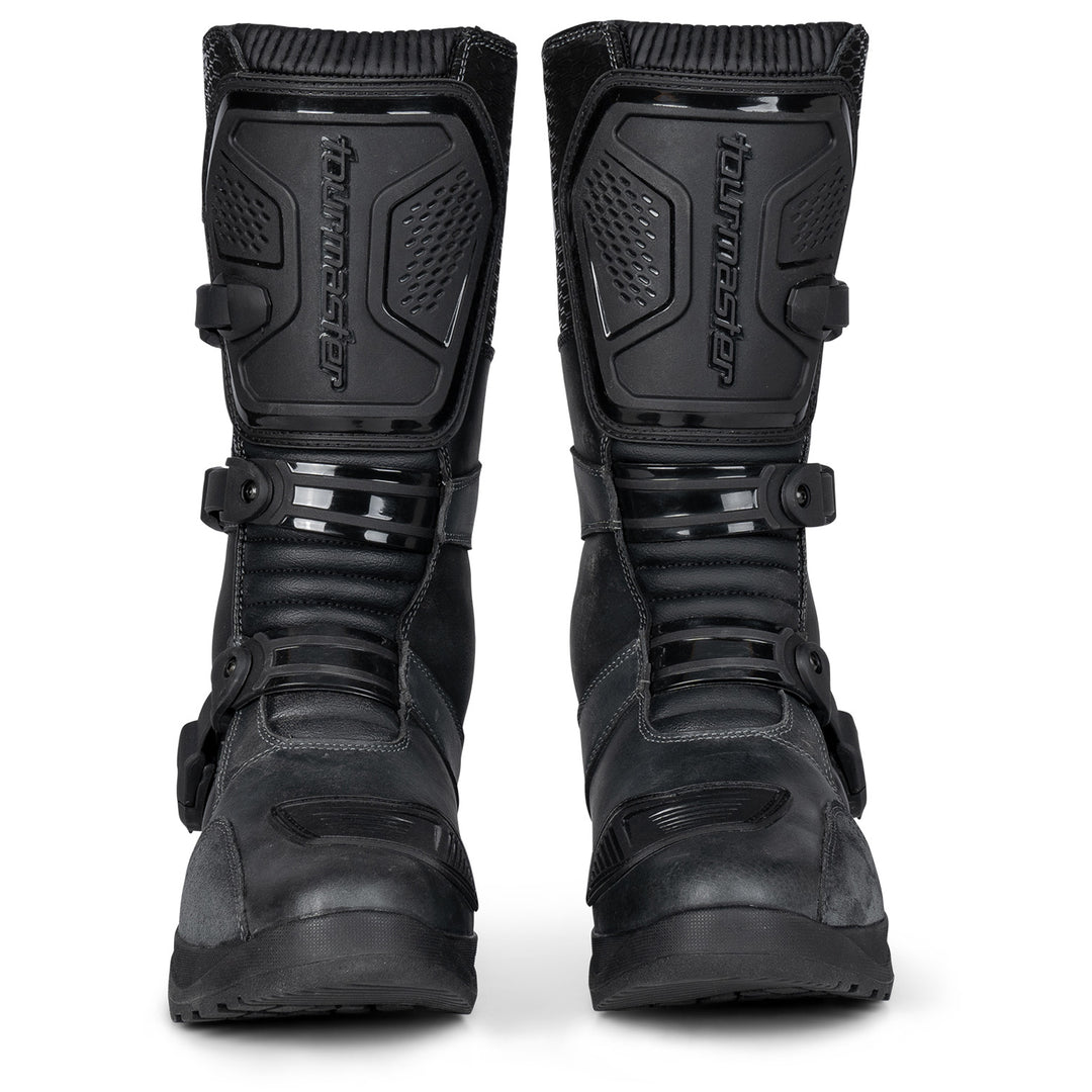 Tourmaster Highlander ADV Boots Grey/Black - Front View of Pair