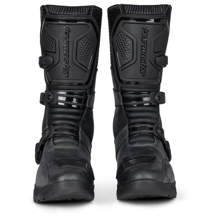Tourmaster Highlander ADV Boots Grey/Black - Front View of Pair