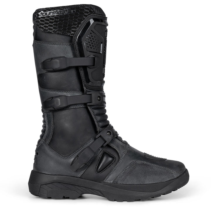Tourmaster Highlander ADV Boots Grey/Black - Outer Side View