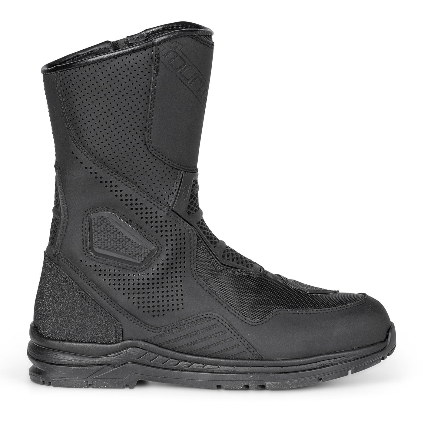 Tourmaster Helix Vented Touring Boots Black - Outer Side View