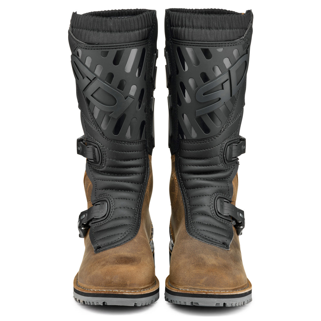 Sidi Trial Zero 2 Boots Tobacco/Black - Front View of Pair