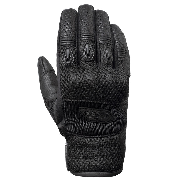 Tourmaster Draft Air Gloves Black - Back of Hand Vertical View