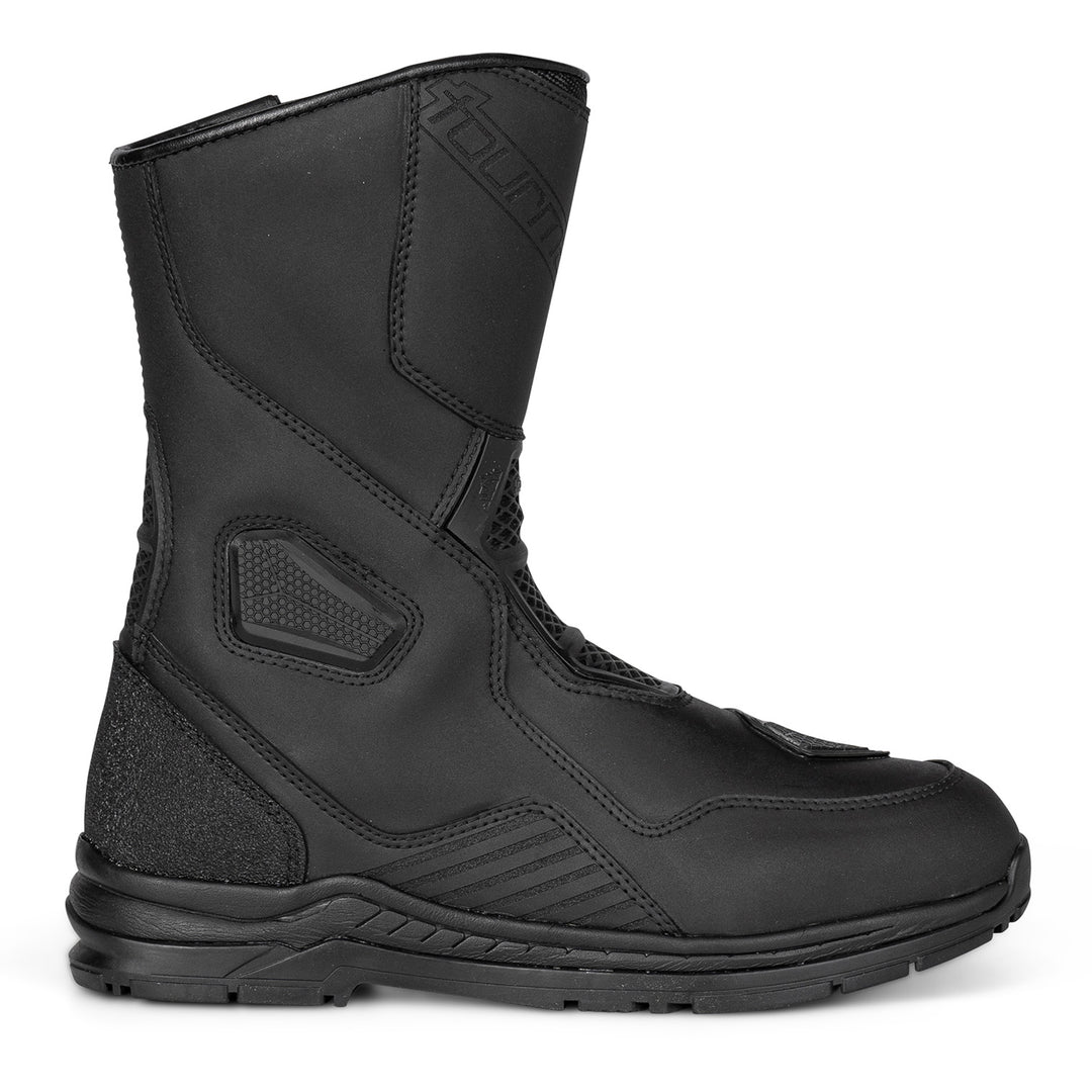 Tourmaster Helix Waterproof Touring Boots Black - Outer Side View