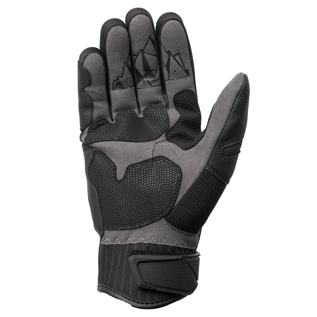 Tourmaster Overlander Adventure Gloves Black/Black - Palm View