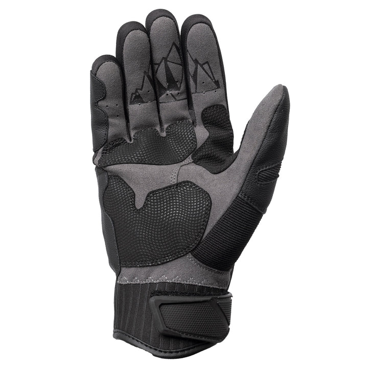 Tourmaster Overlander Adventure Gloves Black/Black - Palm View