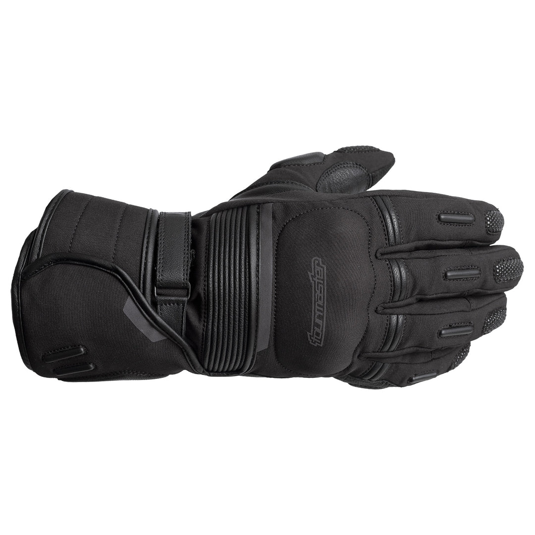 Tourmaster Polar-Tex 2.0 Waterproof Gloves Black - Back of Hand Horizontal View