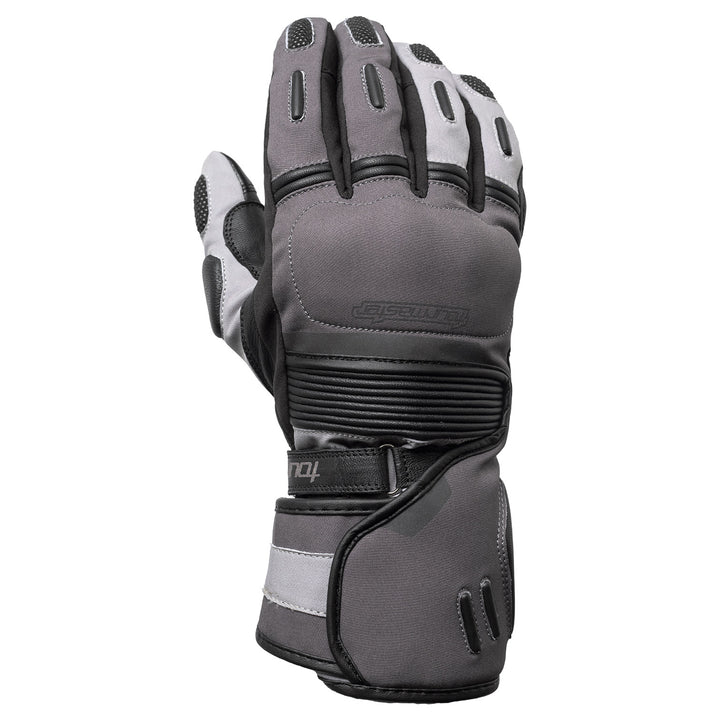 Tourmaster Polar-Tex 2.0 Waterproof Gloves Light Grey/Grey - Back of Hand Vertical View