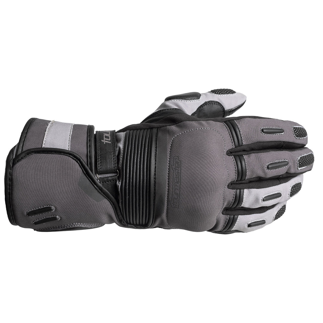 Tourmaster Polar-Tex 2.0 Waterproof Gloves Light Grey/Grey - Back of Hand Horizontal View