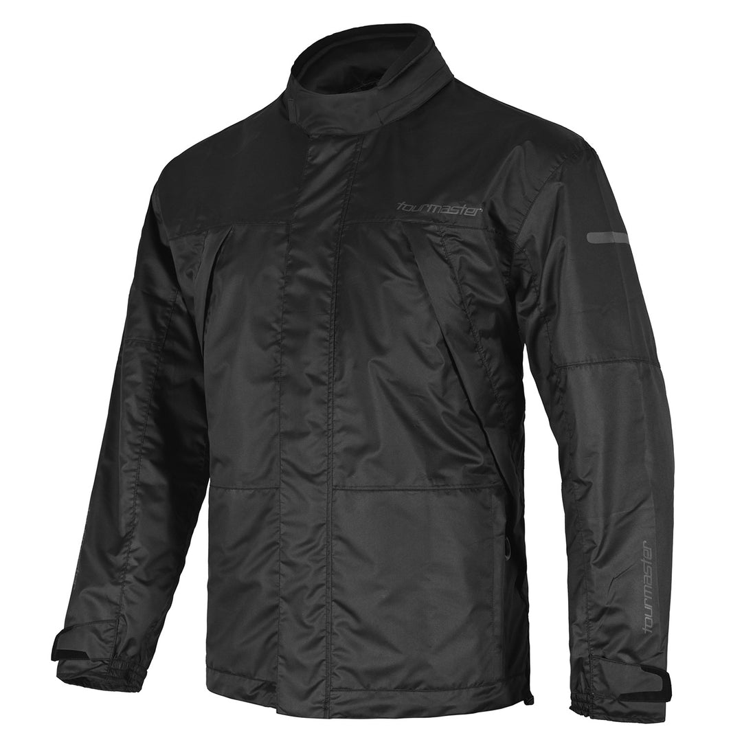 Tourmaster Sentry Evo Rain Jacket Black - Front View
