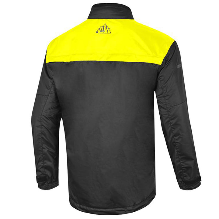 Tourmaster Sentry Evo Rain Jacket Black/Hi-Viz - Rear View