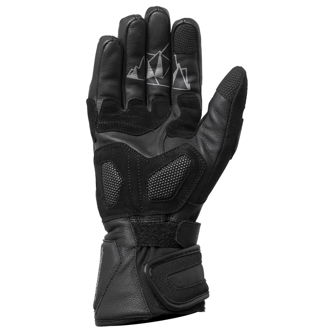 Tourmaster Super-Tour Waterproof Adventure Gloves Black - Palm View