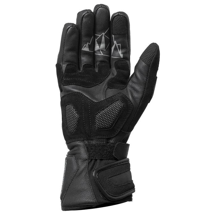 Tourmaster Super-Tour Waterproof Adventure Gloves Black - Palm View