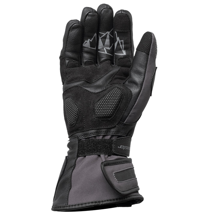 Tourmaster Super-Tour Waterproof Adventure Gloves Black/Dark Grey - Palm View