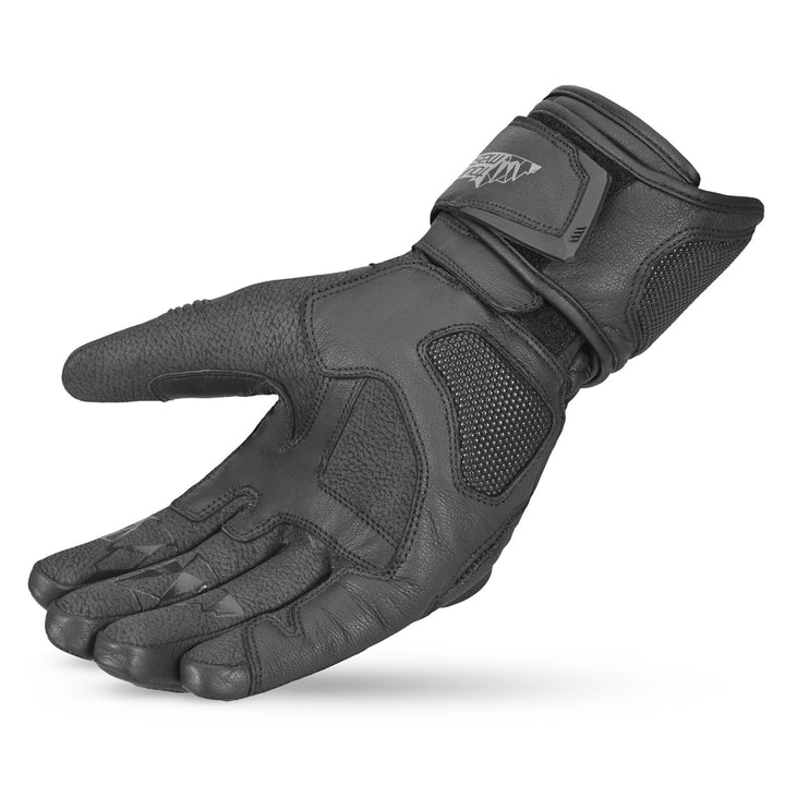 Tourmaster Super Warm Waterproof Gloves Black - Side Palm View