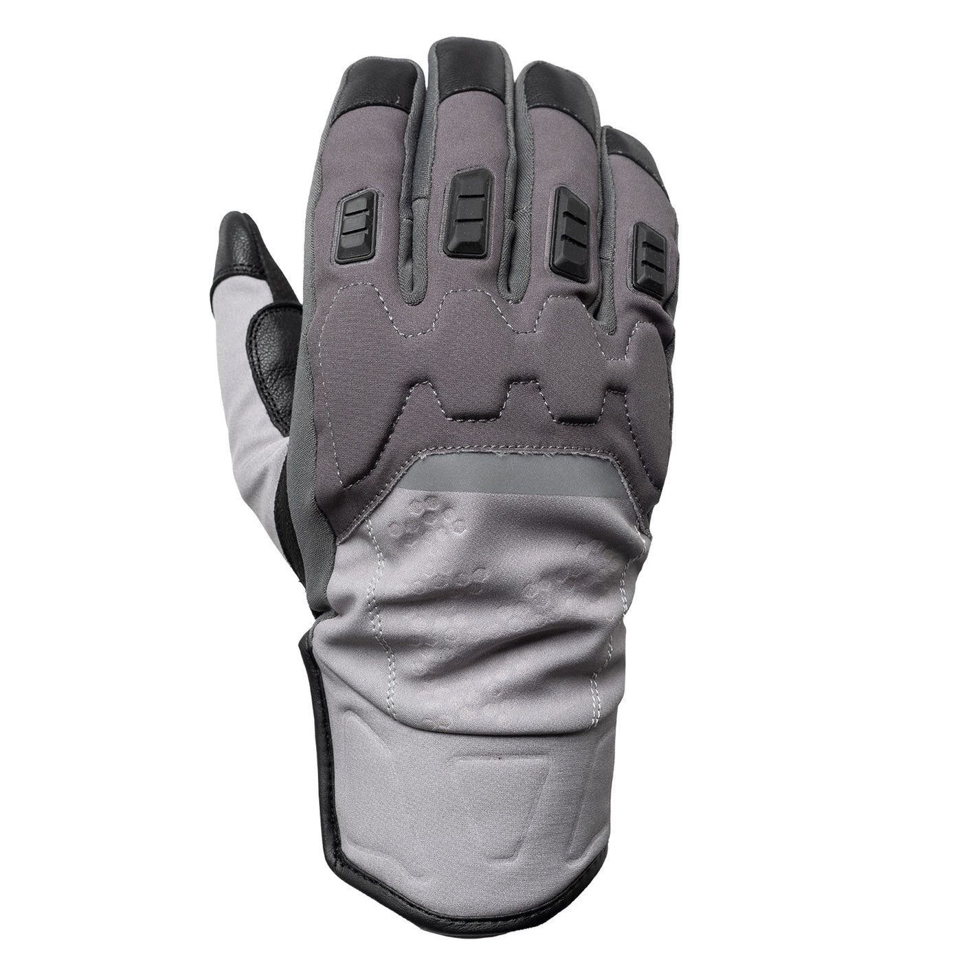 Tourmaster Storm Chaser 2.0 Waterproof Adventure Gloves Grey/Grey - Back of Hand View