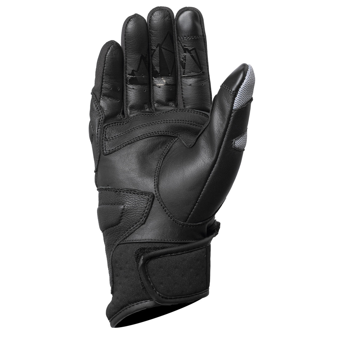 Tourmaster Switchback Adventure Gloves Light Grey/Black - Palm View