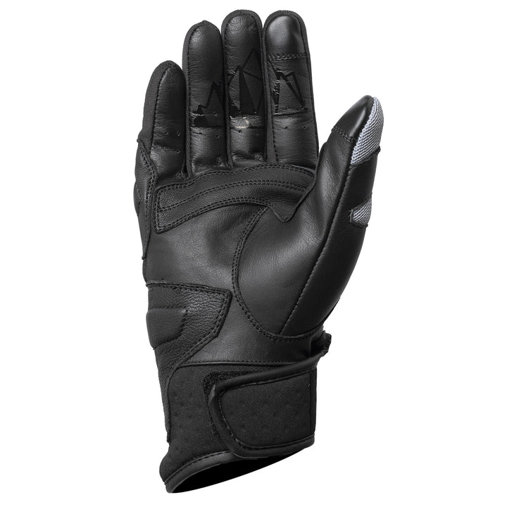 Tourmaster Switchback Adventure Gloves Light Grey/Black - Palm View