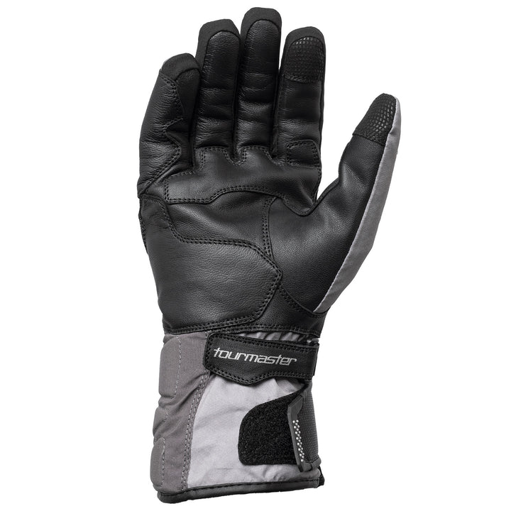 Tourmaster Tour-Tex 2.0 Waterproof Gloves Grey/Light Grey - Palm View