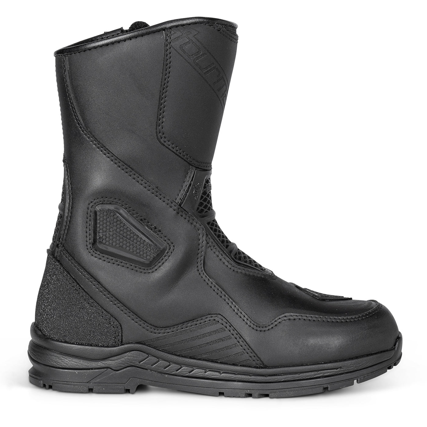 Tourmaster Women's Helix Touring Boots Black - Outer Side View