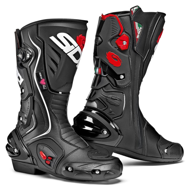 Sidi Vertigo 2 LEI Boots Black/Black - Side View of Pair