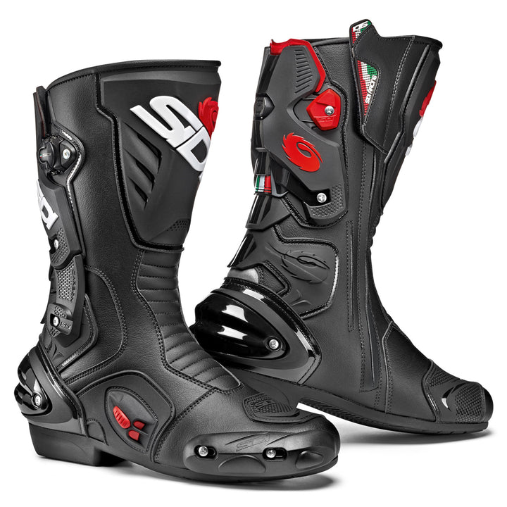 Sidi Vertigo 2 Boots Black/Black - Front Side View of Pair