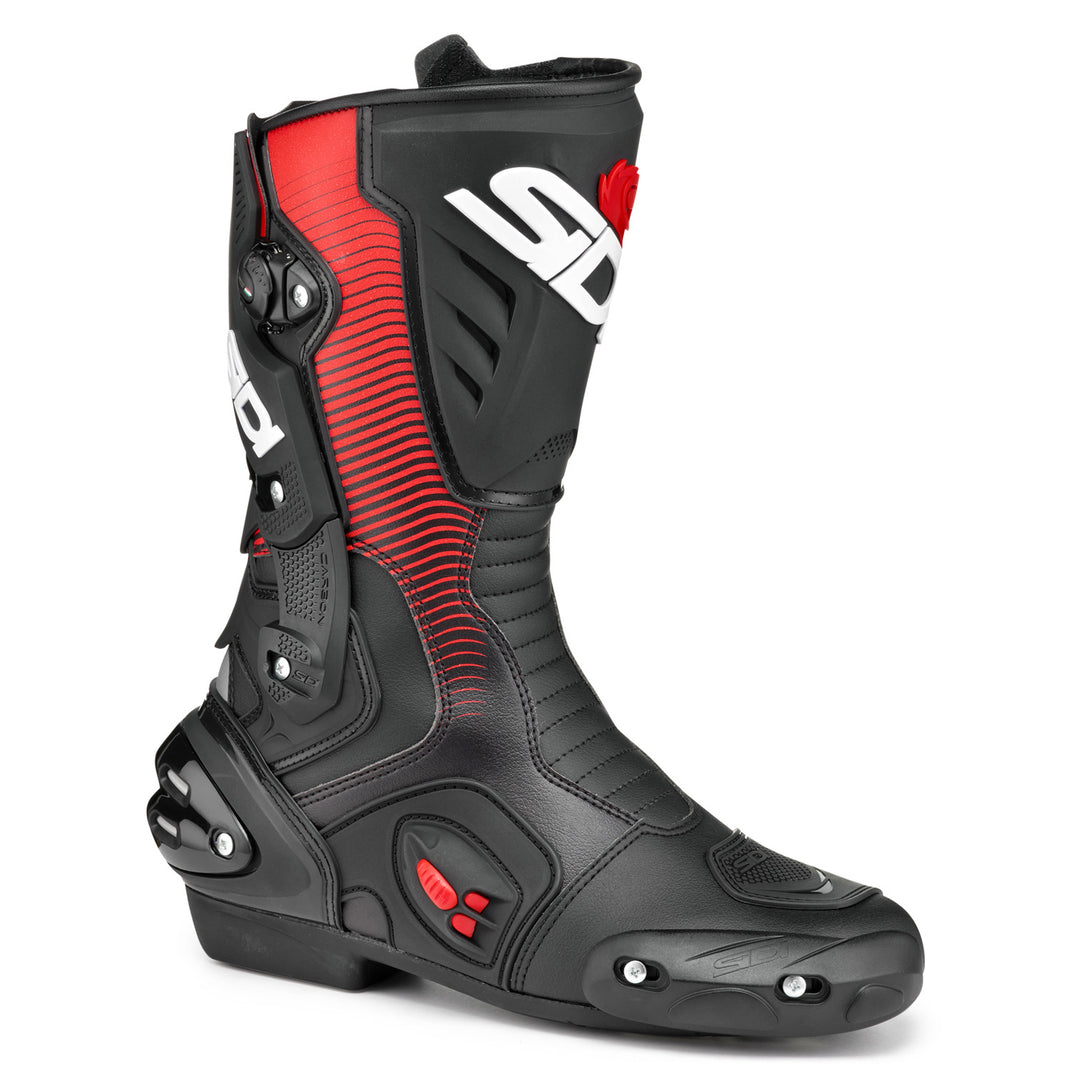 Sidi Vertigo 2 Boots Black/Red - Front Side View