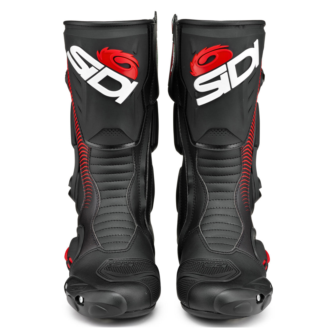 Sidi Vertigo 2 Boots Black/Red - Front View of Pair