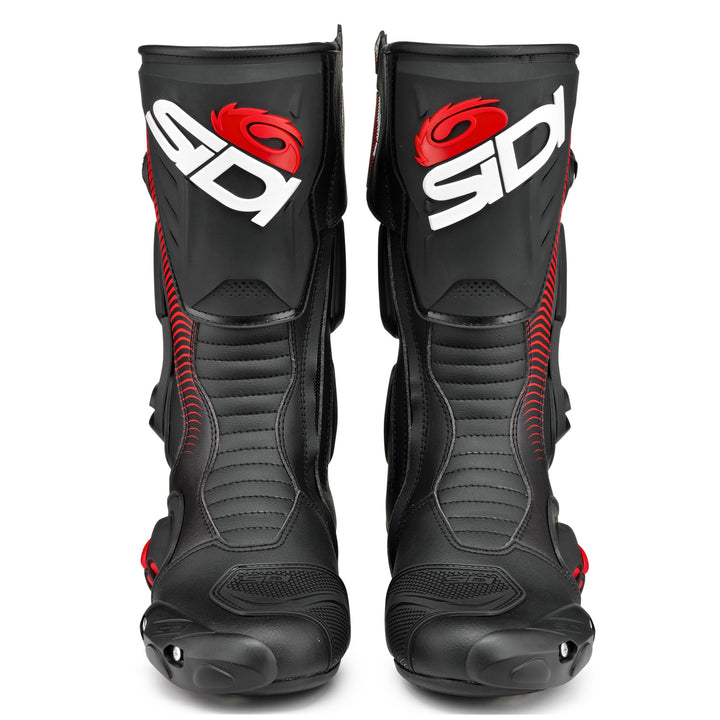 Sidi Vertigo 2 Boots Black/Red - Front View of Pair