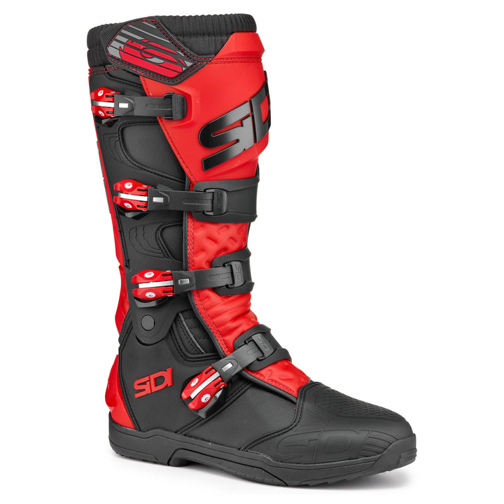 Sidi X Power SC Boots Black/Red - Front Side View