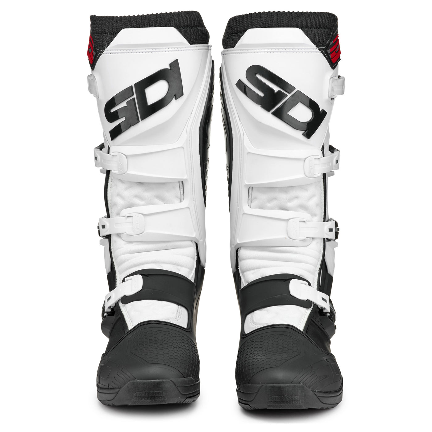 Sidi X Power SC Boots Black/White - Front View of Pair