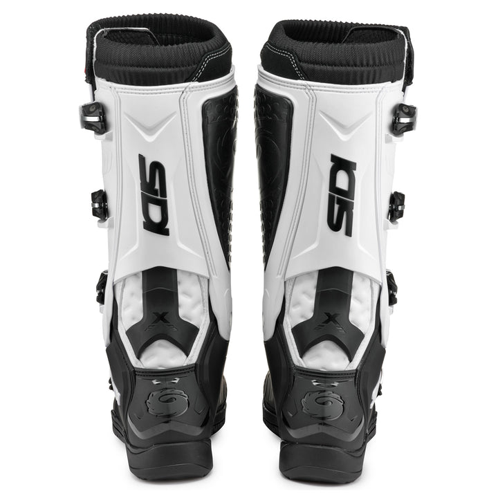 Sidi X Power SC Boots Black/White - Rear View of Pair