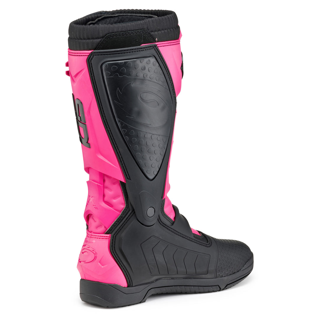 Sidi X Power SC LEI Boots Black/Pink - Rear Side View