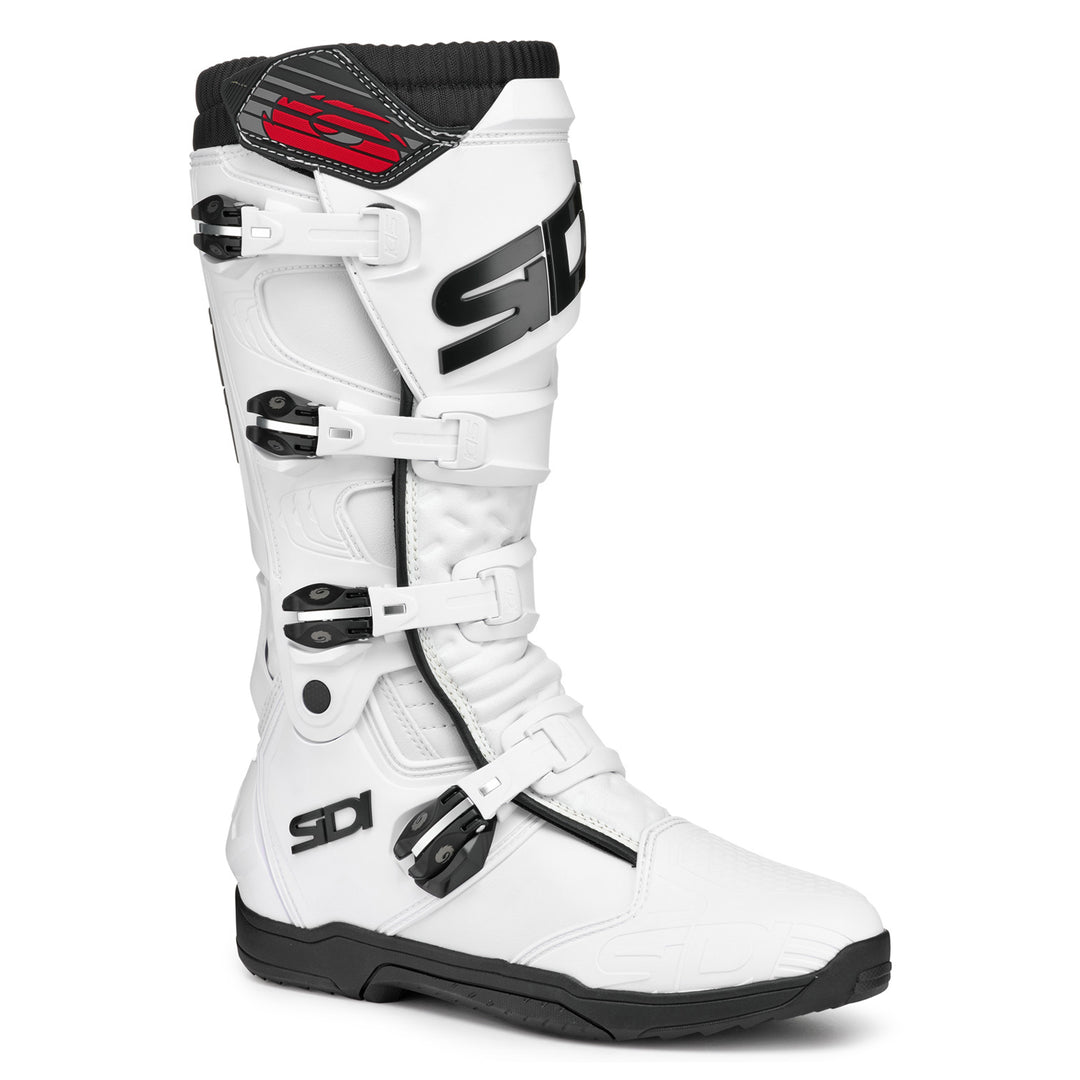 Sidi X Power SC LEI Boots White/White - Front Side View