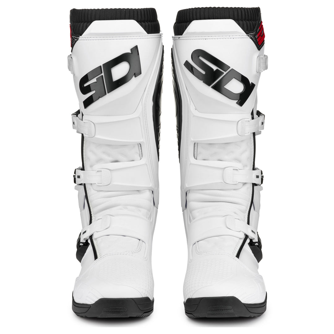 Sidi X Power SC LEI Boots White/White - Front View of Pair