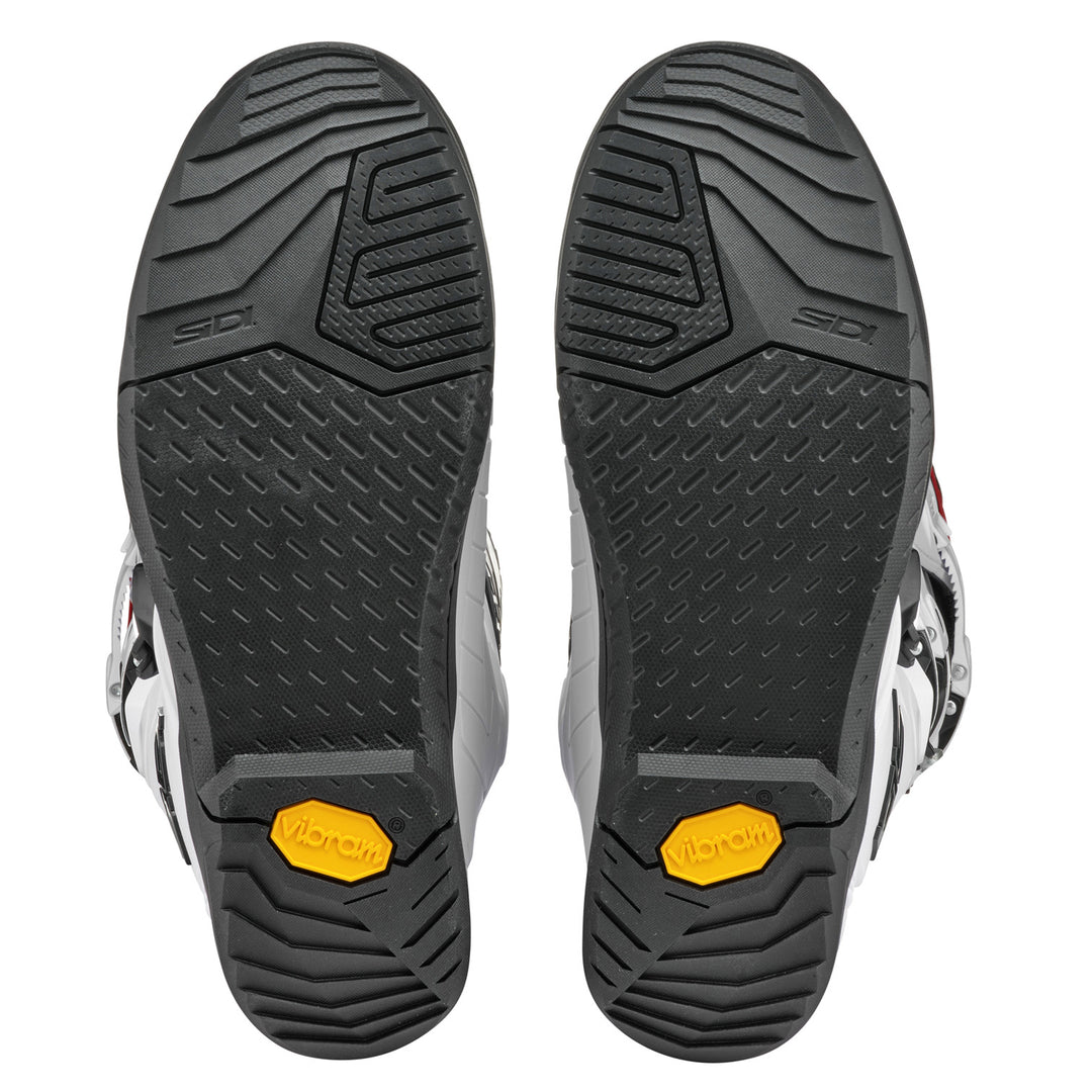 Sidi X Power SC LEI Boots White/White - Sole View of Pair
