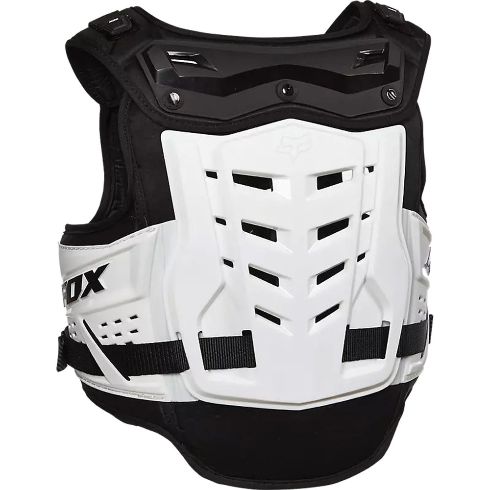 Fox Racing Youth Raptor Proframe LC, CE Guard Black/White - Rear View