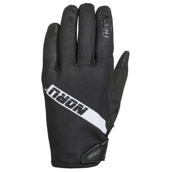 Noru Youth Sugo Gloves Black - Back of Hand View